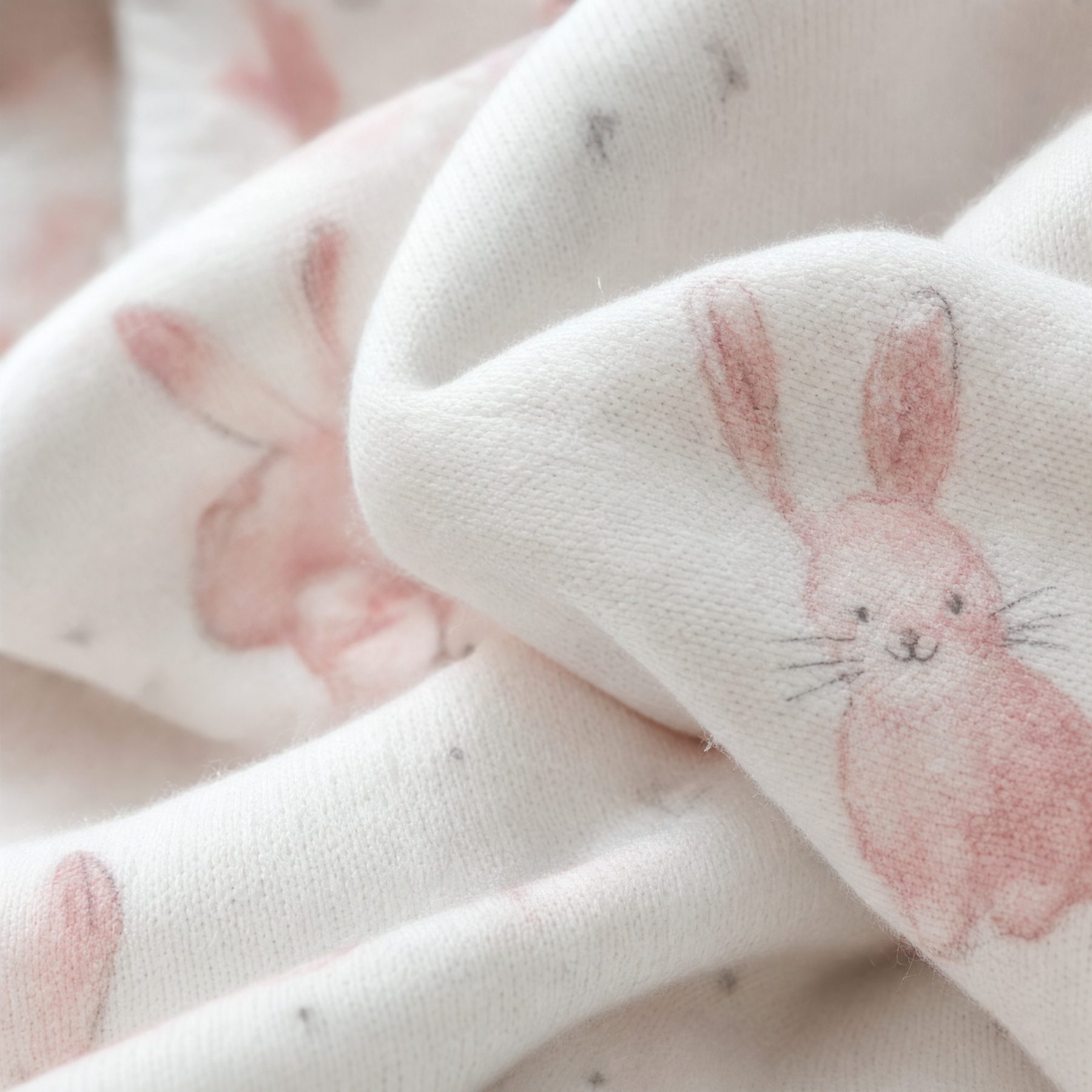 Organic cotton knit close up